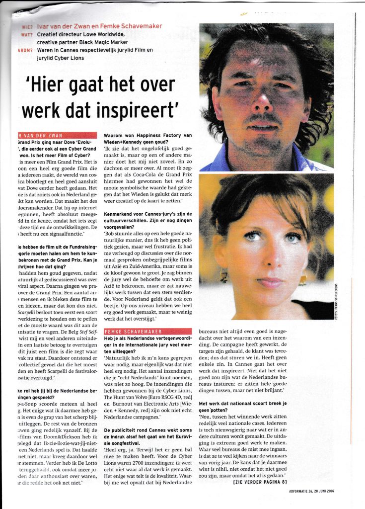 Interview met Ivar vd Zwan