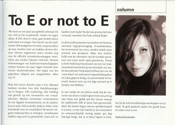 Column in Reclameweek, 7 augustus 2006